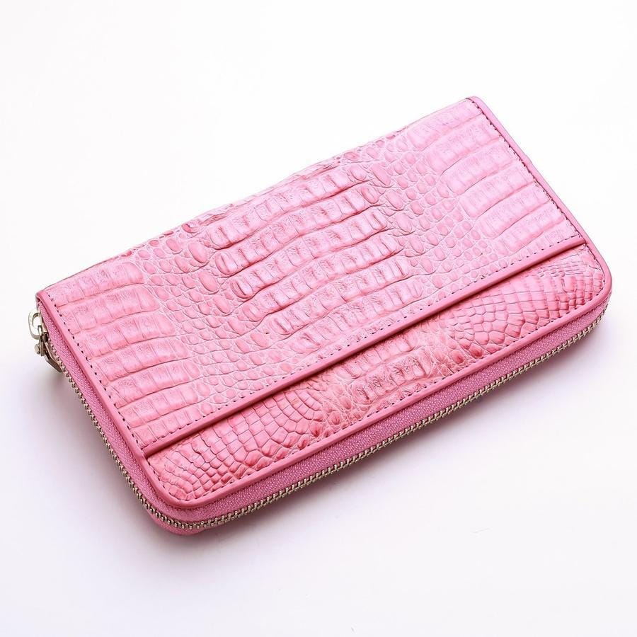 Croc Detailed Purse w/ Strap and Chain, PINK SKU# 6679-2