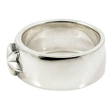 Sterling Silver Rock Star Men's Band Ring