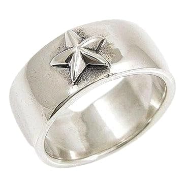 Sterling Silver Rock Star Men's Band Ring