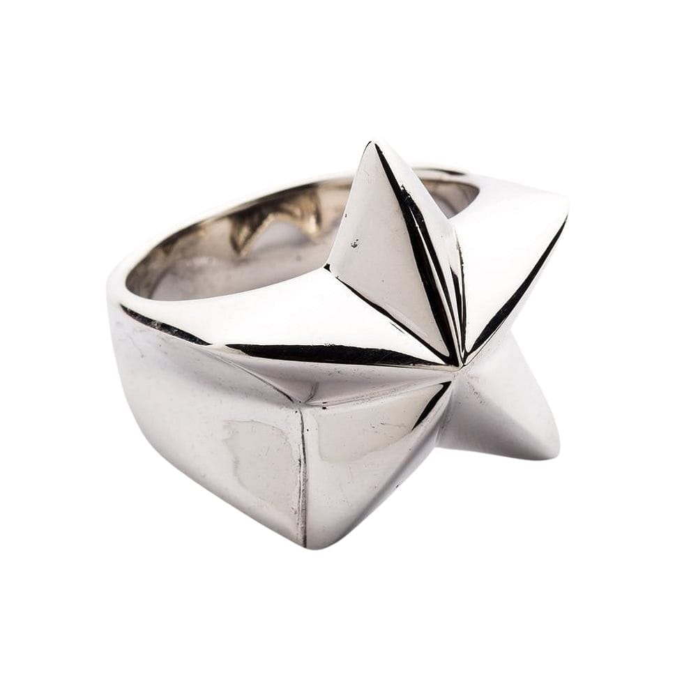 Sterling Silver Men's Star Ring