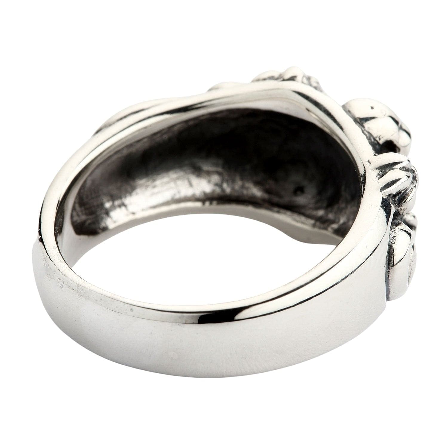 Skull And Roses Rings Skull and Rose Ring — Memento Mori Gothic Band