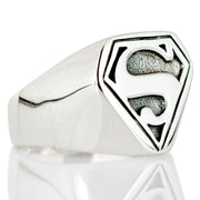 Superman Sterling Silver Men's Ring