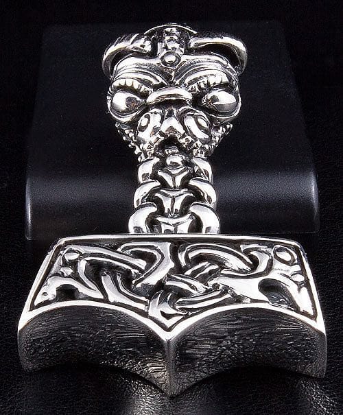 BAVIPOWER Mjolnir Thors Hammer Necklace Stainless Steel Viking Necklace  Authentic Norse Jewelry for Men Women, Metal : Amazon.in: Fashion