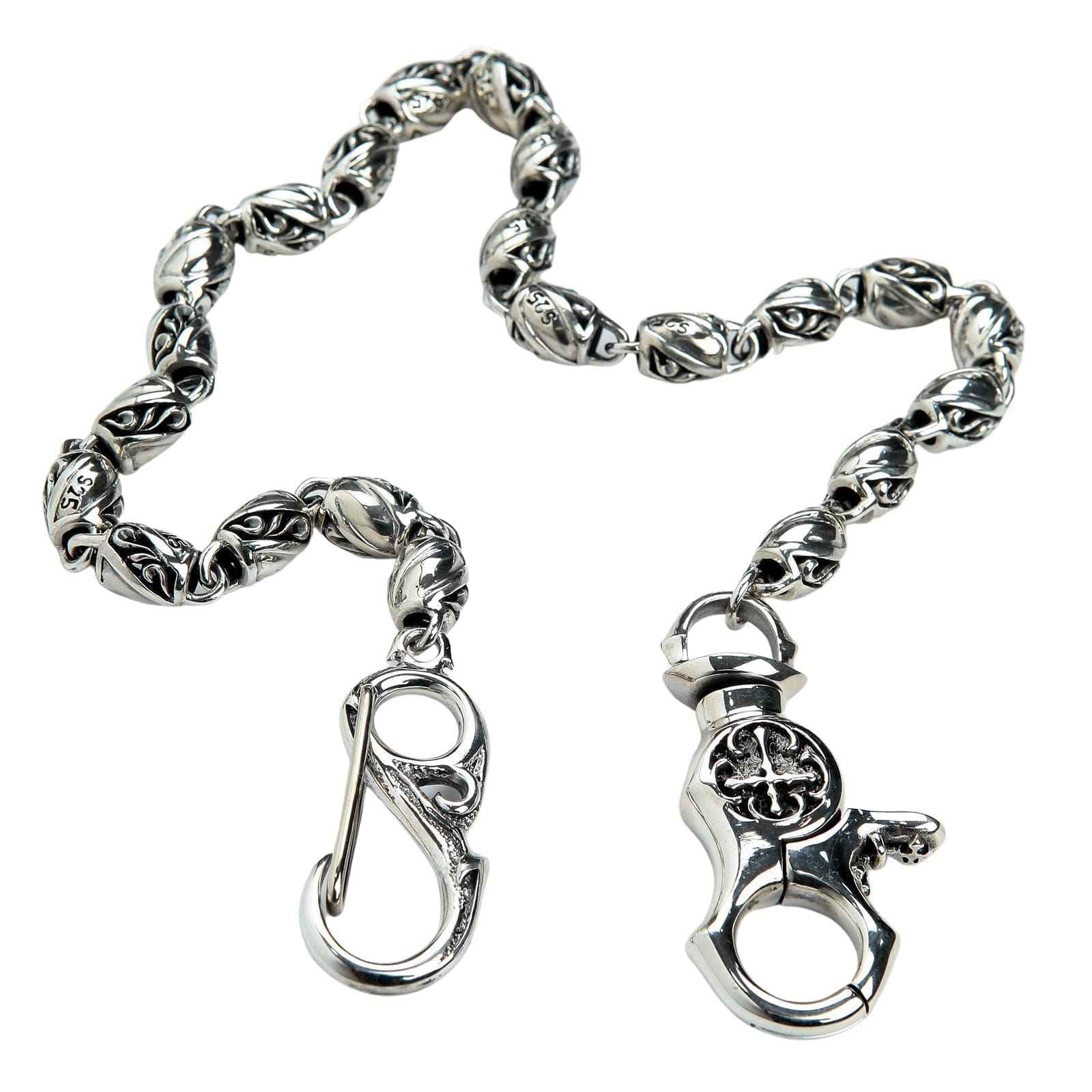 Wallet Chain for Biker Wallets - 20 - Silver Color - Motorcycle  Accessories - WTC4-DL