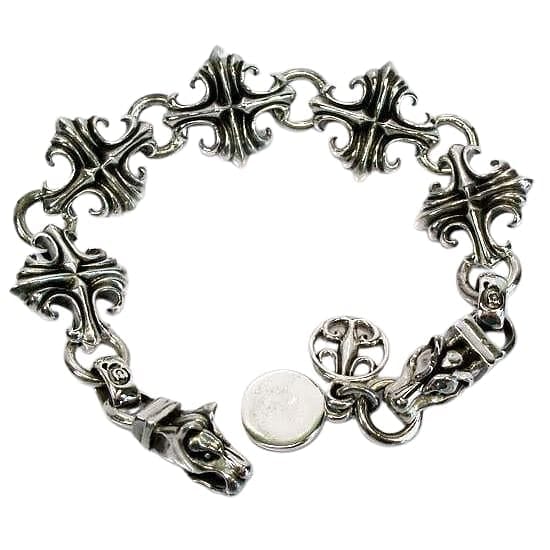 Chrome Hearts | Jewelry | Chrome Hearts Sterling Silver Link Bracelet |  Poshmark