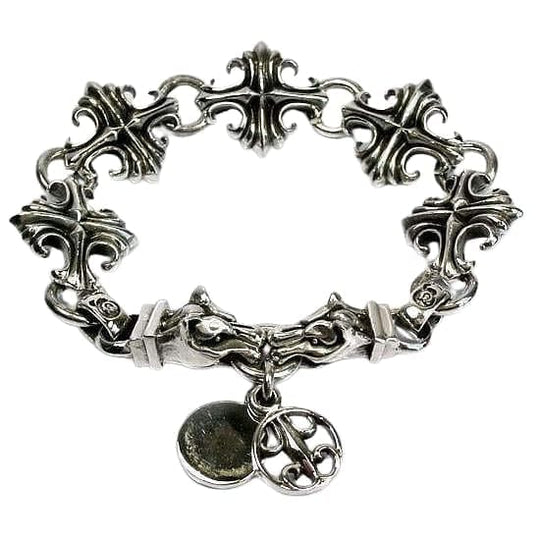 925 Sterling Silver Wolf Bracelet